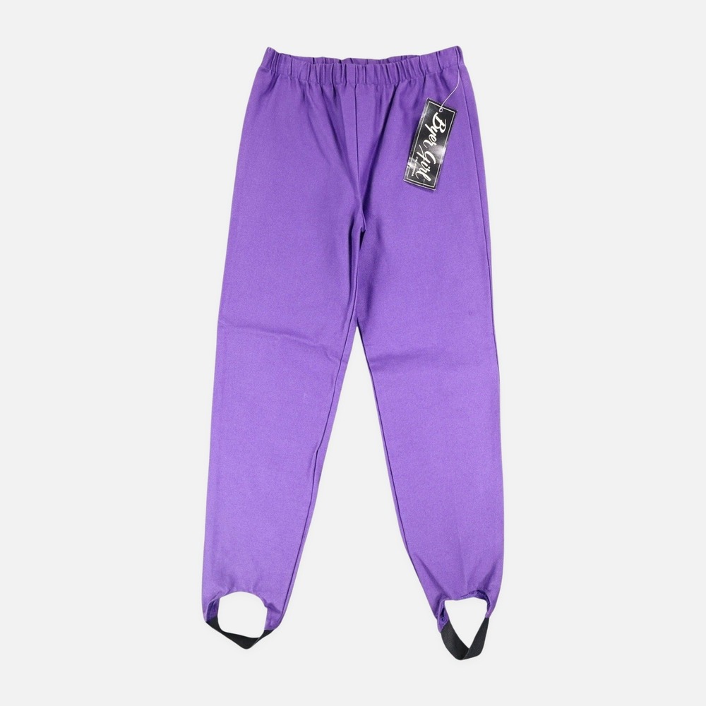 Byer Girl Girls Small 7-8 Purple Stirrup Leggings Cotton Lycra USA NWT